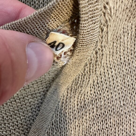 Made in Italy for Daytons Pants & Top Two Piece Set 100% Linen Sz 40 Old Money - Picture 14 of 15